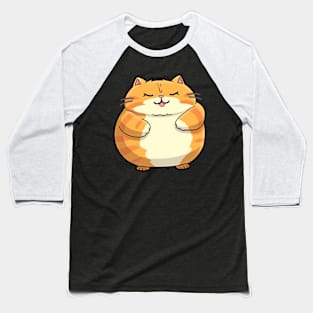 Fat tabby cat Baseball T-Shirt